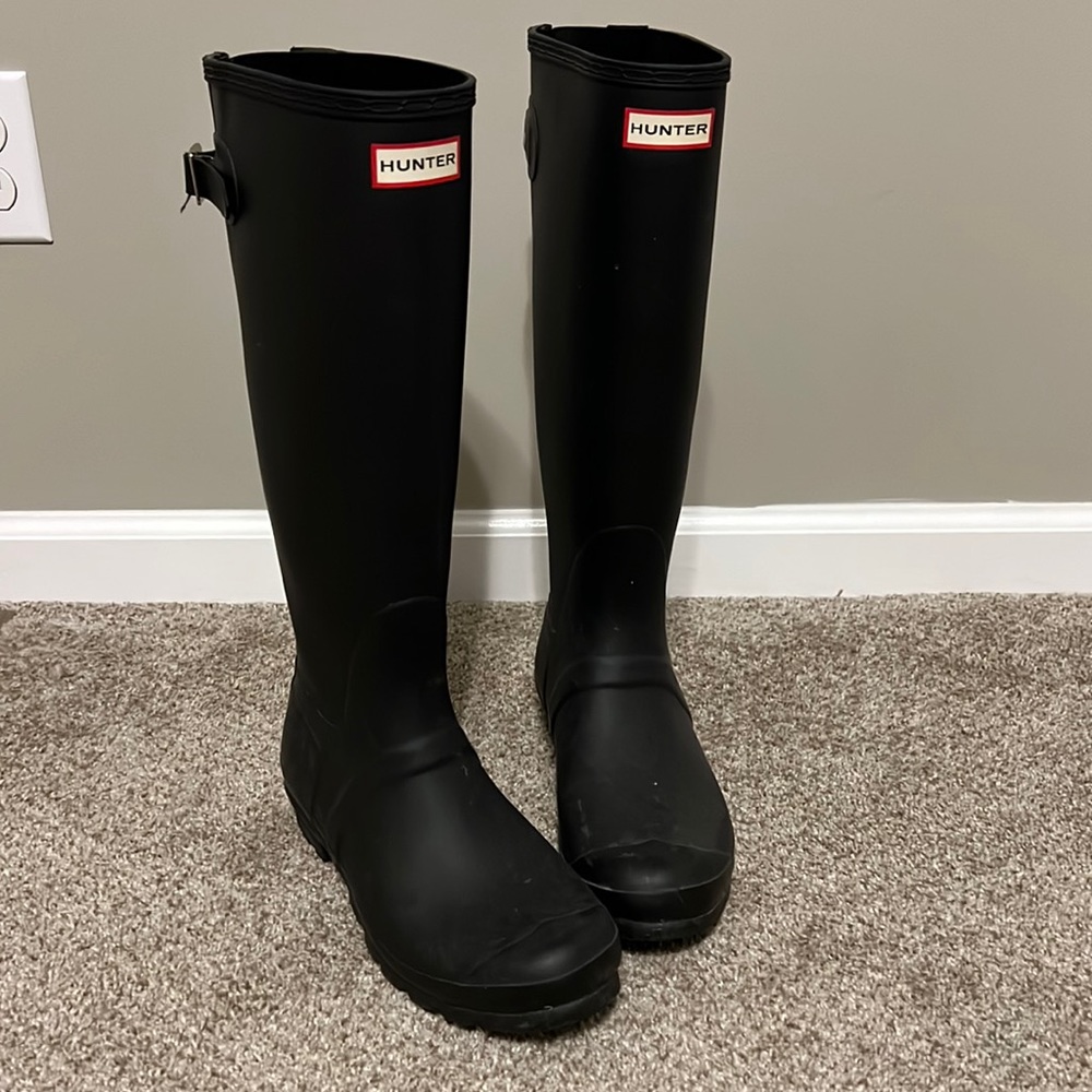 Women’s Black Adjustable Hunter Boots